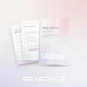 Przewodnik duchowy AI — playbook 108 promptów, okładka i strony